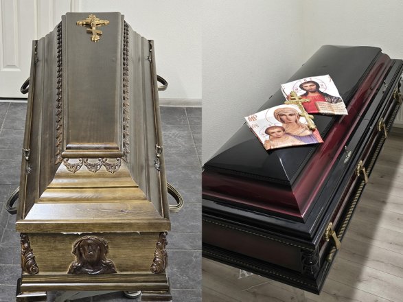 VIP zārki un sarkofāgi PREMIUM biroja veikalā